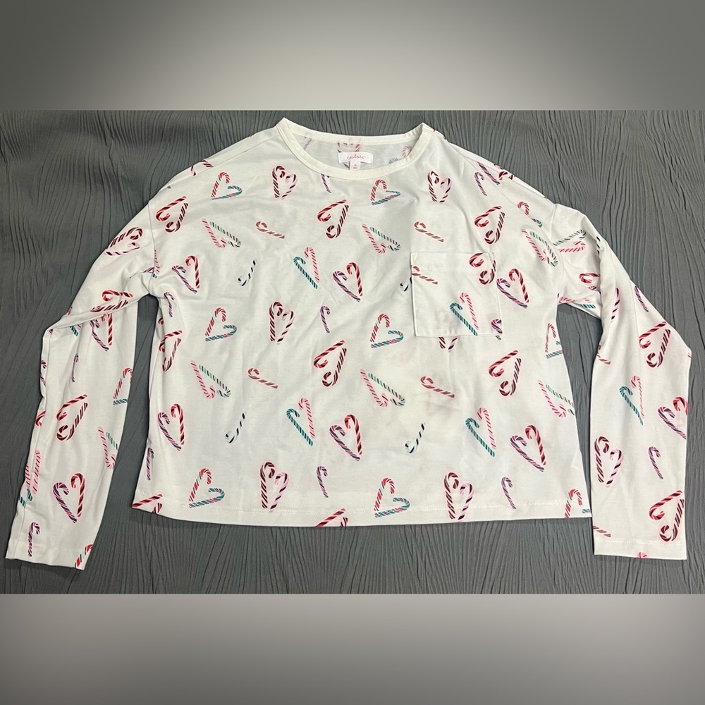 Colsie 2 Piece Candy Cane Pajama Set